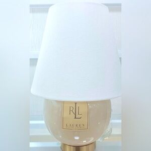 Ralph Lauren Cream Porcelain Large Ball Design Small Lamp
